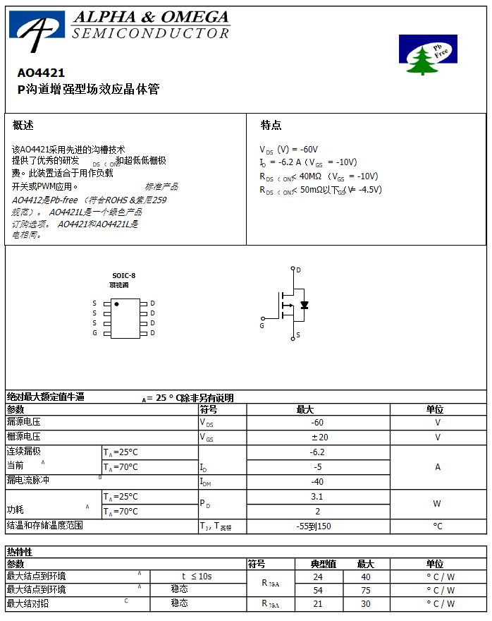 AOS场效应管