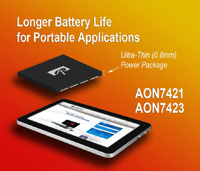 AON7421和AON7423功率MOSFET